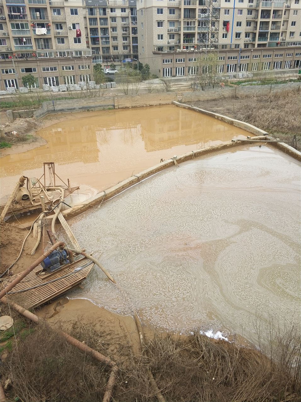 共青城沉淀池淤泥清理-厂区废水池淤泥清淤