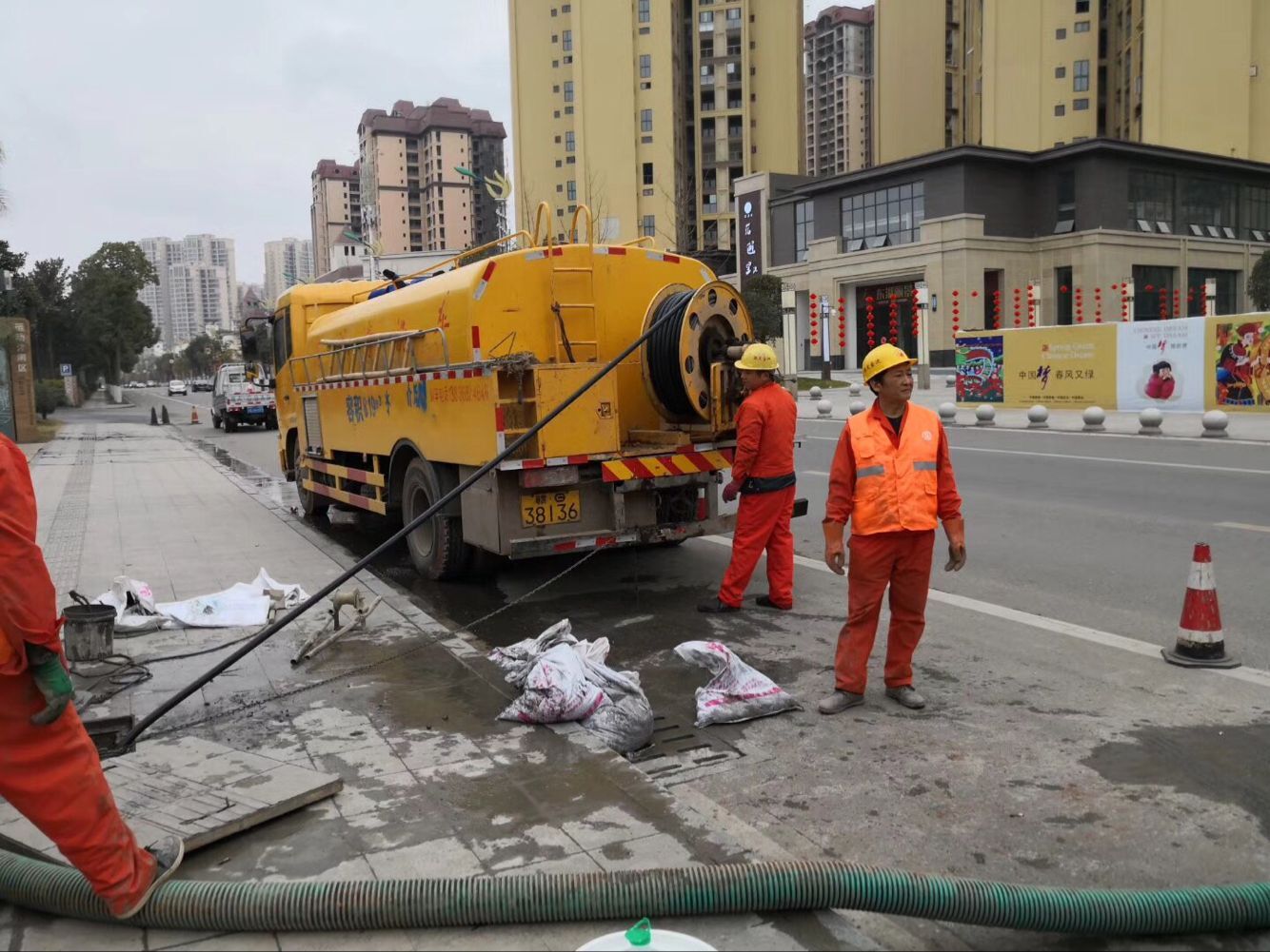 共青城排污管道清淤-管道清洗